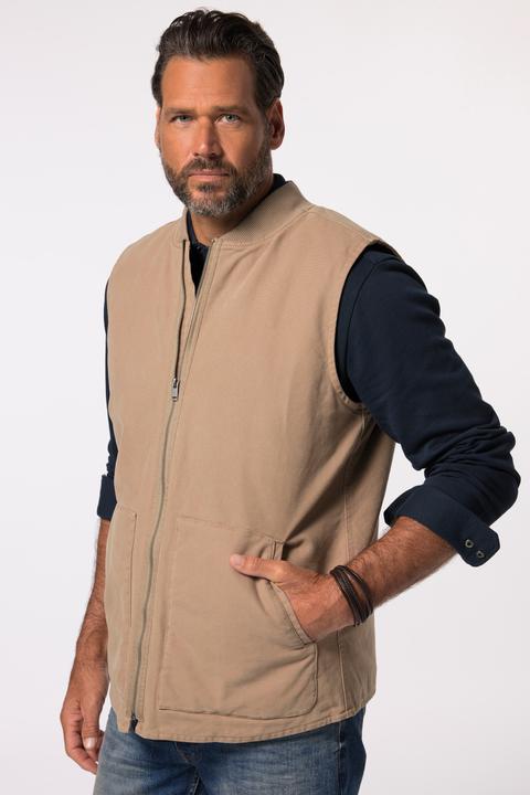 Produktbild JP1880 JP 1880 Canvasweste, Collegekragen (5XL)