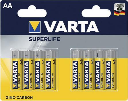 Produktbild Varta SUPERLIFE AA Einweg-Stiftbatterie Zink-Kohle (8 Stk., AA)
