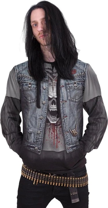 Immagine prodotto Spiral Thrash Metal Felpa con Cappuccio Adulto Unisex (S)