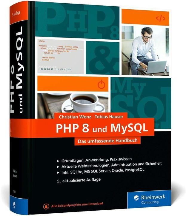 Image du produit PHP 8 und MySQL (Allemand, Tobias Hauser, Christian Wenz, 2024)