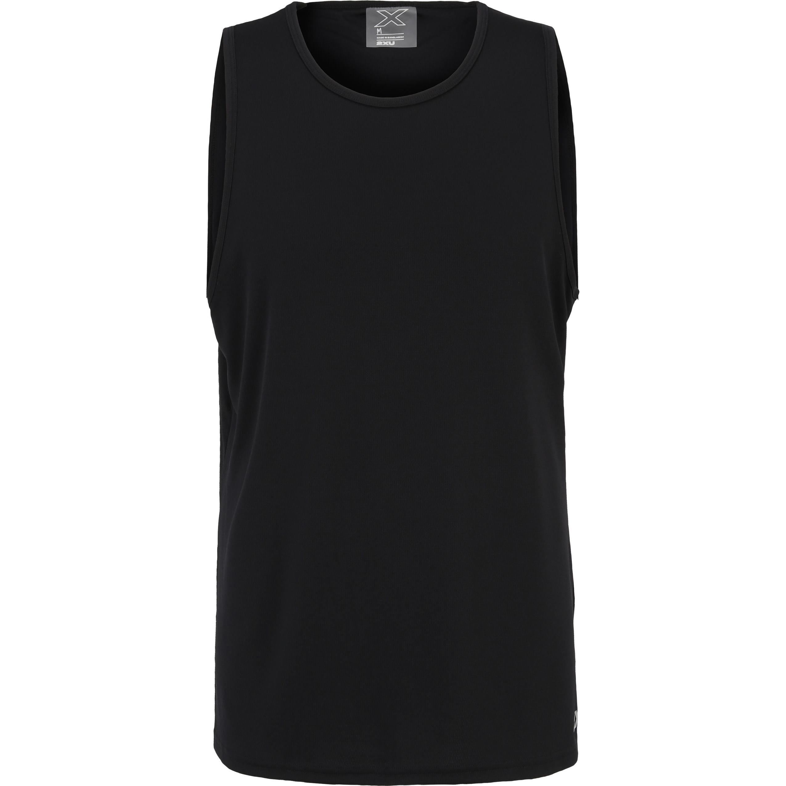 2XU, Herren, Sportshirt, Aero Tank (M), Schwarz, Silber, M