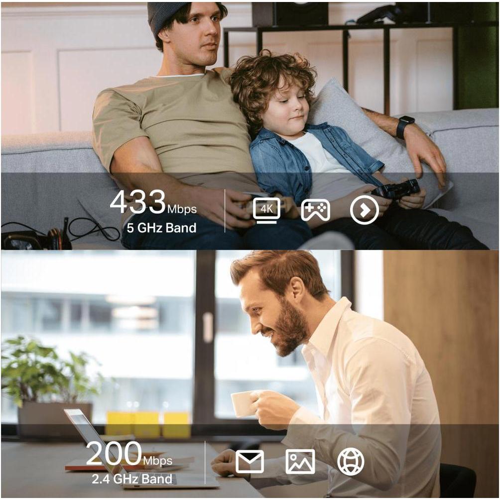 Thumbnail - TP-Link Archer T2UB Nano (USB 2.0), Netzwerkadapter, Schwarz