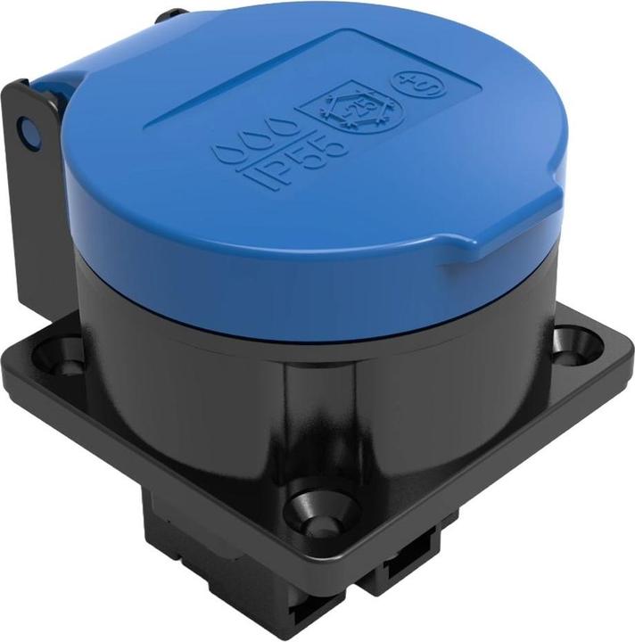Image du produit Elbro Prise INC T13 IP55 10 A 230 VAC IK08 noir/bleu S+ joint inclus