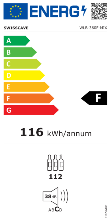 Energy Label Swisscave WLB-360F