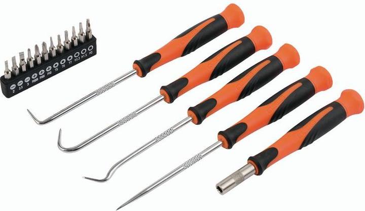 Produktbild Kendo Schraubenzieher-Bit- und Haken-Set (Innensechskant, Schlitz)