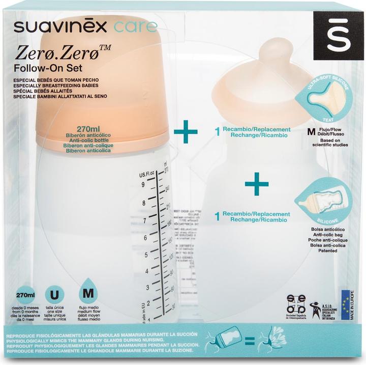 Actual product image Suavinex Zero.Zero Follow-On Kit (270 ml)