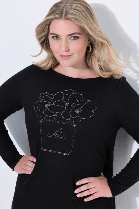 Produktbild Miamoda Pullover, A-Linie, Glitzersteinchen, Langarm (44)