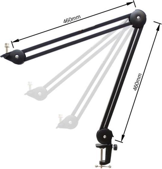 Produktbild Samson SP04TB Mikrofon-Spinne Schwarz mit Gelenkarm