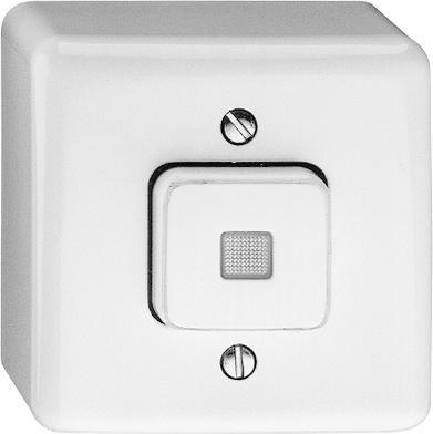 Actual product image Feller Button LED yellow frontal