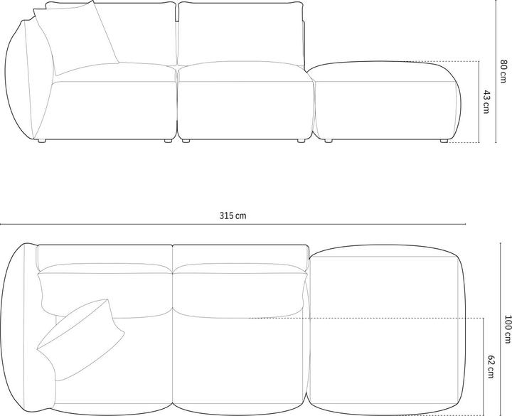 Produktbild Micadoni Chris (3-Sitzer, Modular Sofa)