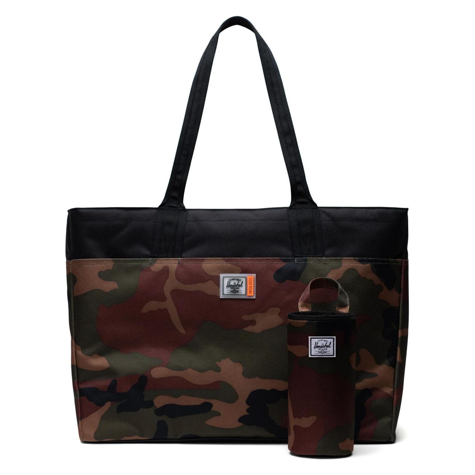 Herschel, Damen, Tasche, Alexander Zip Tote, Grün, Mehrfarbig, Braun, Beige