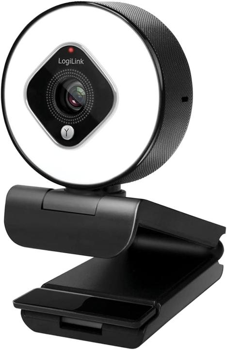 Produktbild LogiLink UA0384 Webcam LL1 Stream, USB 2.0, HD 1920x1080, 76 degree, black (2.10 Mpx)