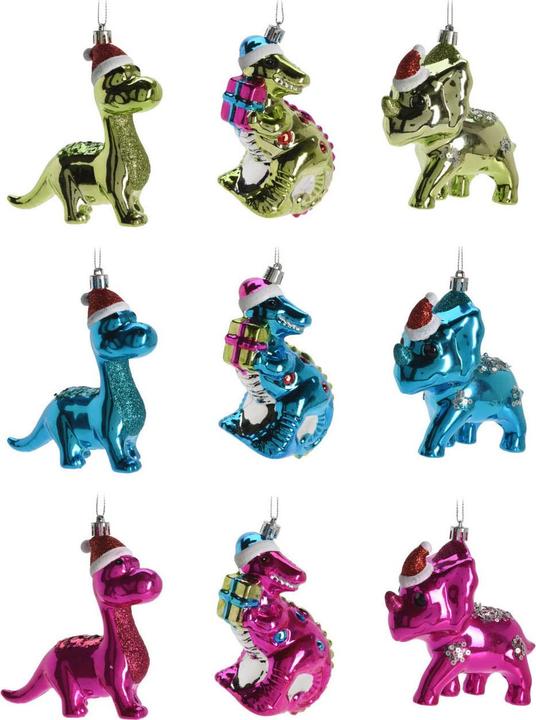 Produktbild Dinosaurier-Weihnachtsanhänger 12 cm, 27 Stück. (27x)