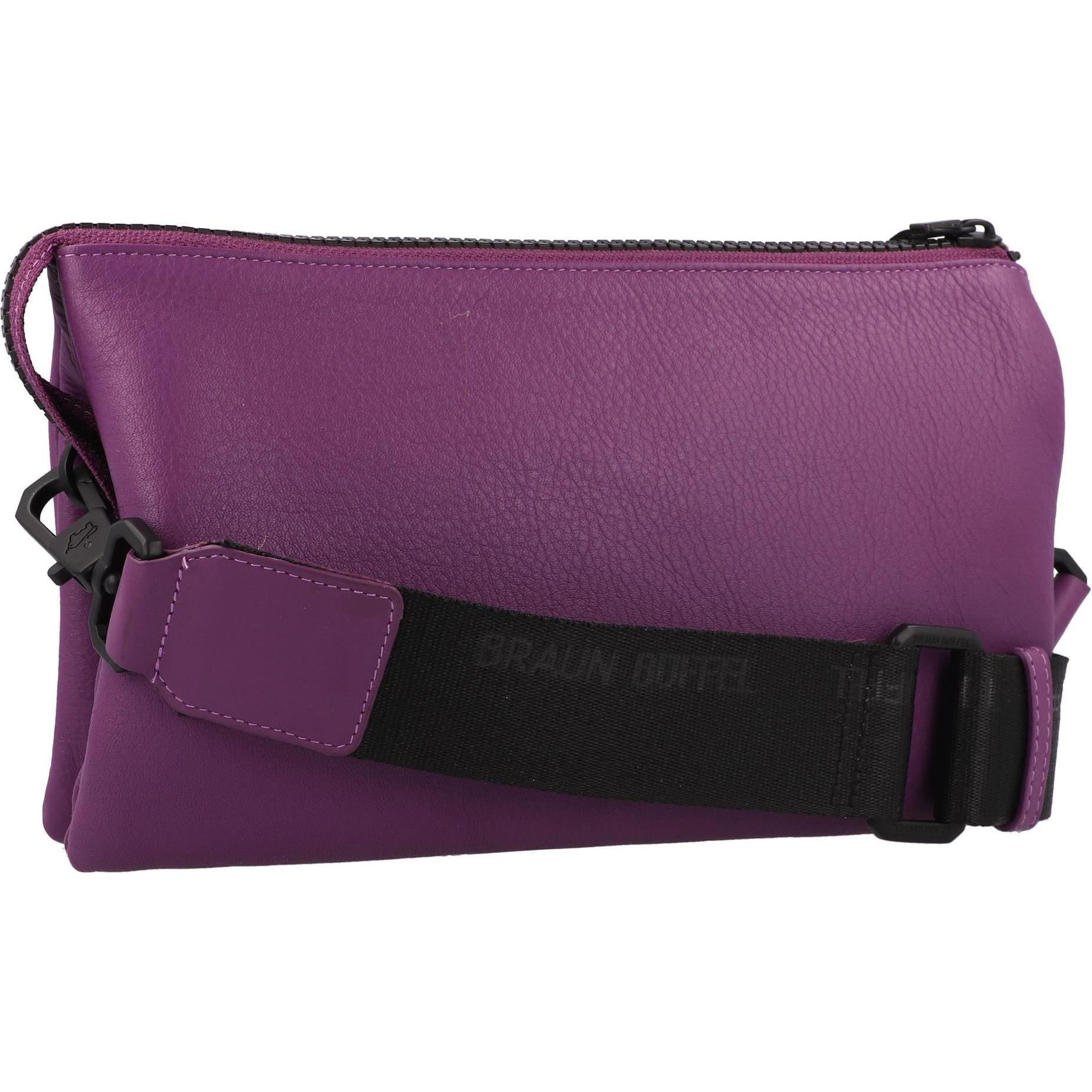 Thumbnail - Braun Büffel, Handtasche, Capri Umhängetasche RFID Schutz Leder 23 cm, Violett