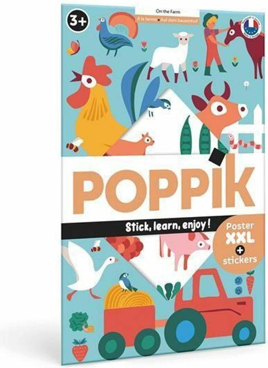 Image du produit Poppik Autocollants Poster éducatif Ferme