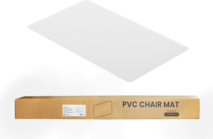 LogiLink Bodenschutzmatte, 117x200x0,2 cm, wasserresistent, glänzende Oberfläche, transparent (200 x 117 cm)