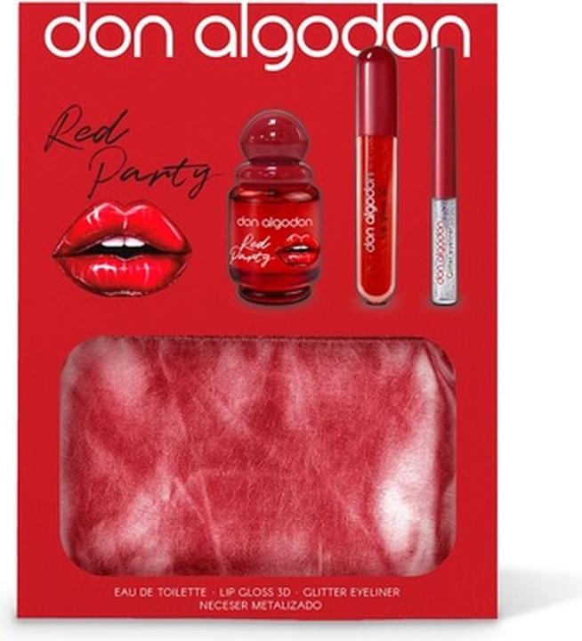 Actual product image Don Algodon Red Party Set (Perfume set)