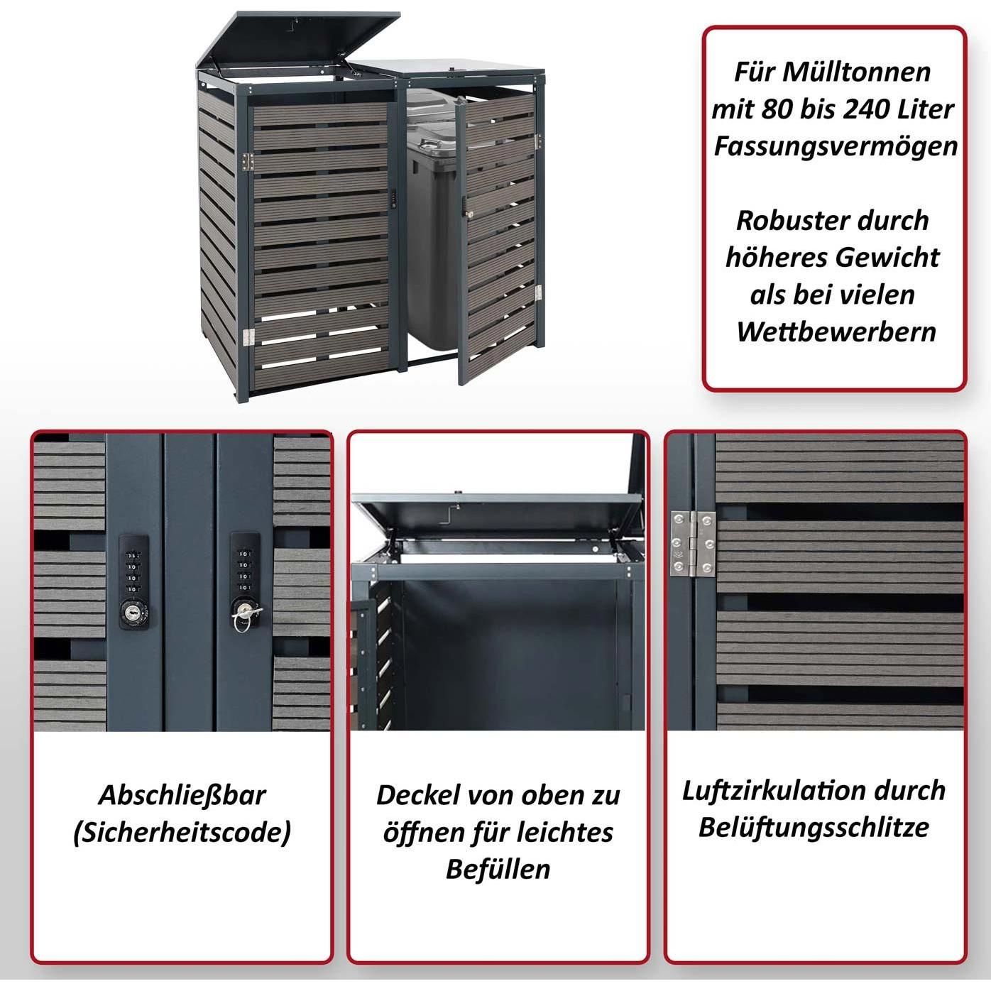Thumbnail - MCW, Gartenhaus + Gartenschrank, K14-XL
