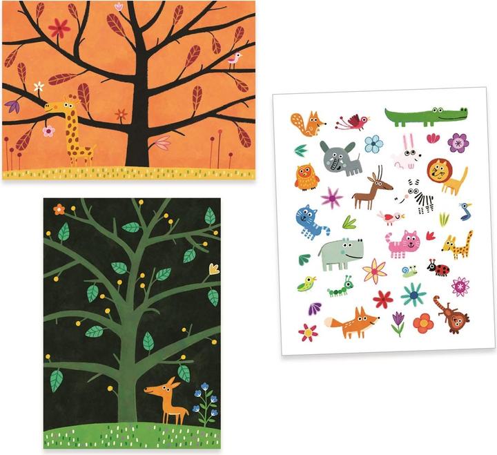 Produktbild Djeco Sticker und Basteln Fangen (30 Sticker)