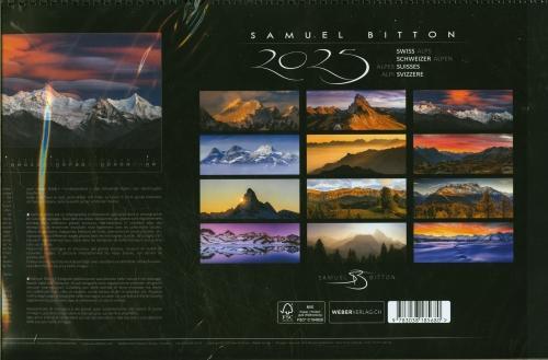 Produktbild Schweizer Alpen Kalender 2025 (59 x 29 cm)