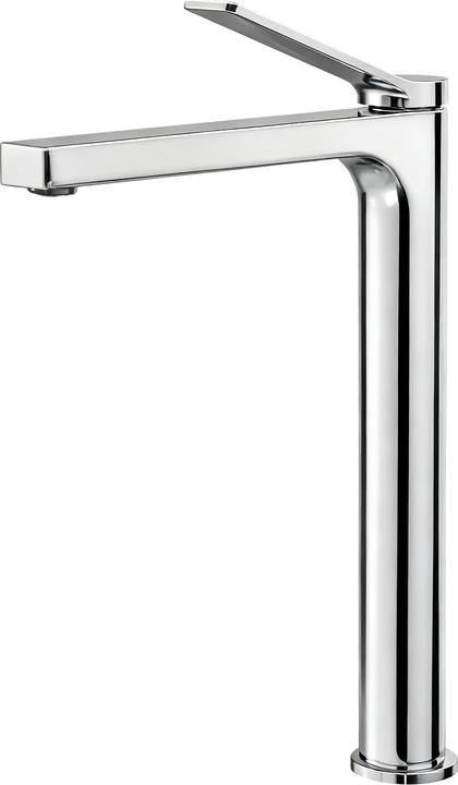 Produktbild Emke Wasserhahn Bad, verchromt, Mischbatterie Waschbecken, Messing, mit Luftsprudler, Keramikkartusche, e