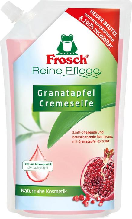 Actual product image Frosch Cream soap Pomegranate Refill (Liquid soap, 500 ml)