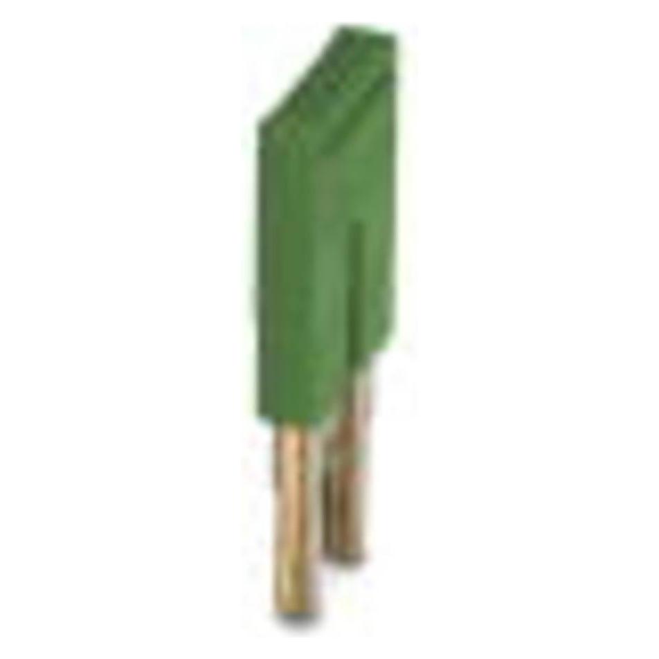 Phoenix Dwarsverbinder/brug Aantal polen 2 groen FBS 2-5 G, Kabels + Stekkers, Groen