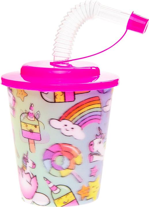Immagine prodotto LG-Imports Tazza con coperchio e cannuccia Unicorno, 12 pezzi.