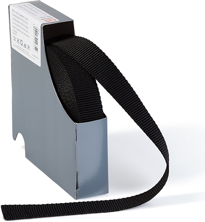 Immagine prodotto Prym Fettuccia per zaini, nera 25 mm, cassetta 10 m