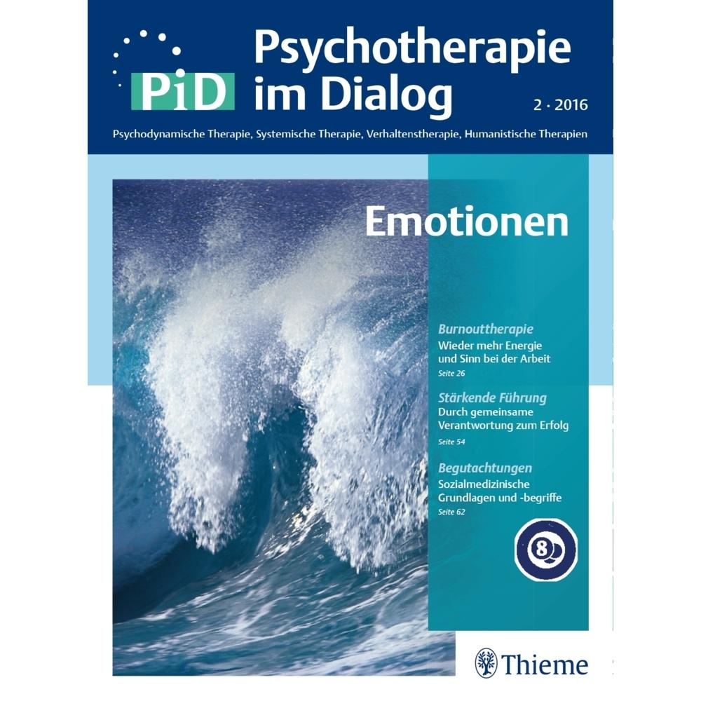 Psychotherapie im Dialog. Emotion, Fachbücher von Thieme