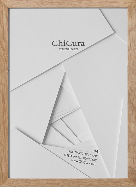 Actual product image ChiCura Wooden Frame - Glass (A4)
