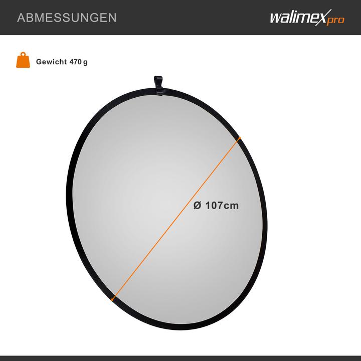 Actual product image Walimex Folding reflector per 107cm (Folding reflector, 107 cm)
