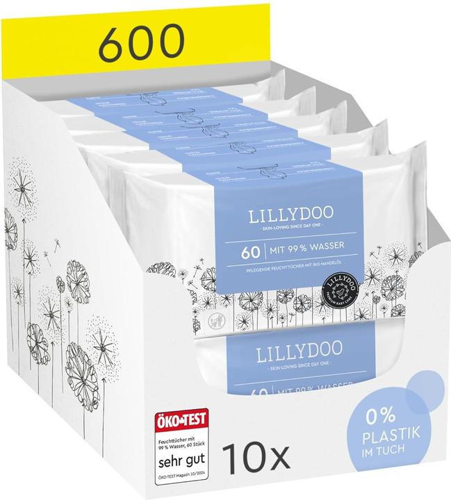 Lillydoo Baby-Feuchttücher (600 Stück)