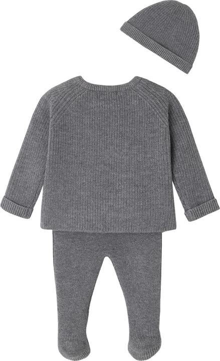 Actual product image Vertbaudet Baby-Set: Strickjacke, Hose & Mütze (56)