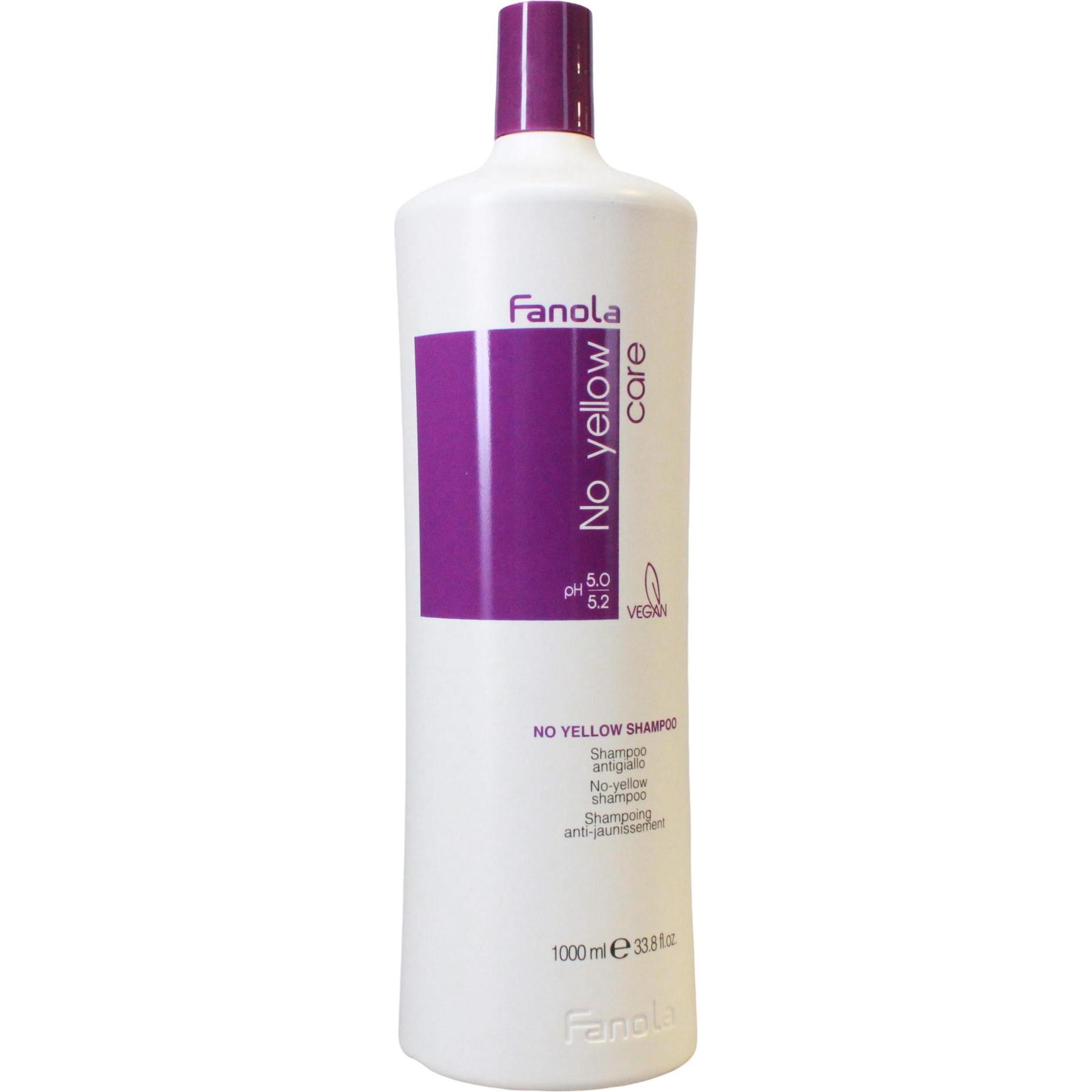 Fanola, Shampoo + Conditioner, Geen Geel (Vloeibare shampoo, 1000 ml)