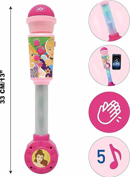 Actual product image Lexibook Disney Princess, Luminous microphone for children, Musical toy, Built-in L