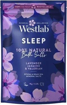 Actual product image Westlab Sleep Epsom & Dead Sea Salts with Lavender Jasmine & Valerian 1kg (Bath pearls)