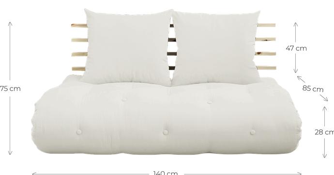 Actual product image Karup Design Shin Sano (2 person sofa, Sofa bed)