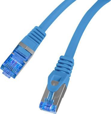 Produktbild Lanberg Patchcord Kat.6a S/Ftp Lszh Cca 0.25m Niebieski Fluke Passed (S/FTP, CAT6a, 0.25 m)