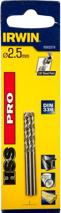 Actual product image Irwin Metal drill (2.5 millimetres)