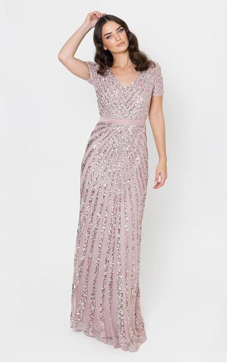 Produktbild Maya Deluxe Abito Maxi con Paillettes e Scollo a V (42)