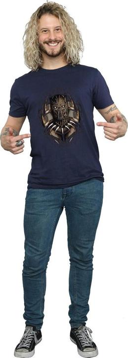 Actual product image Mens Black Panther Gold Killmonger T-Shirt (S)