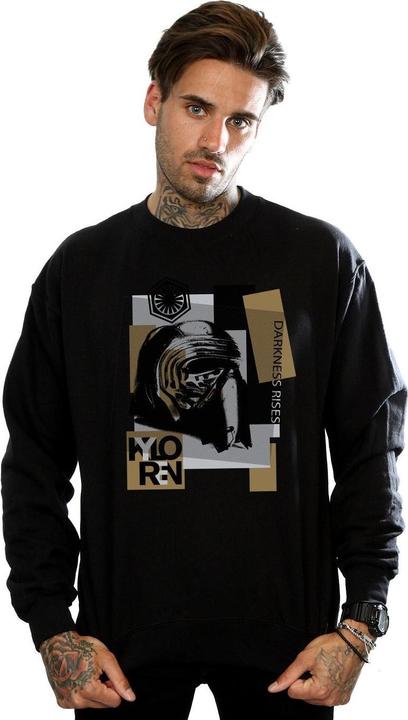 Actual product image Star Wars Mens The Last Jedi Kylo Ren Patchwork Sweatshirt (XXL)