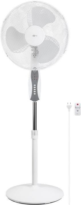 Goobay 40.60cm (16") Pedestal Fan with Remote Control & Timer (58 dB)