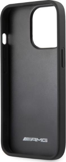 Actual product image Mercedes AMG AMHCP13LOSDBK iPhone 13 Pro / 13 6.1" czarny/black hardcase Leather Curved Lines (Apple iPhone 13 Pro)