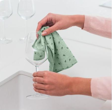Actual product image Brabantia Microfiber cleaning cloth 2 pieces, light green (2 pcs.)