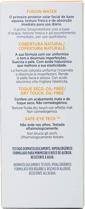 Actual product image Isdin Photoprotector Fusion Water Colour SPF 50 Natural Colour Face Sunscreen 50ml (Suntan cream, SPF 50, 50 ml)