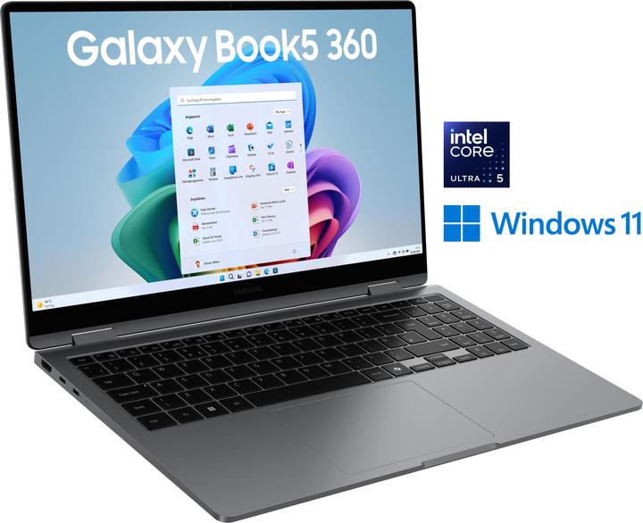 Image du produit Samsung Galaxy Book5 360 (15.60", Intel Core Ultra 5 228V, 32 Go, 512 Go, DE)