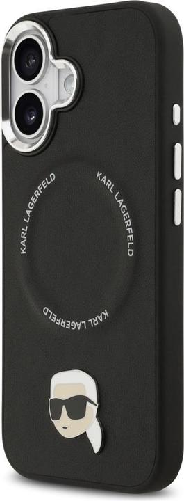 Actual product image Karl Lagerfeld - Leather MagSafe - iPhone 17 - Black (Apple iPhone 17)