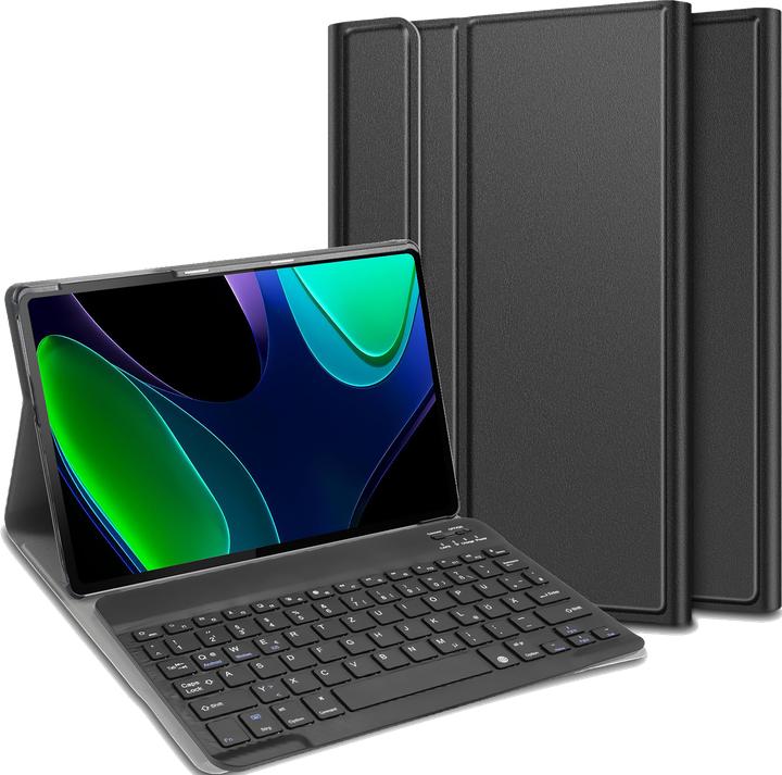 Produktbild Cazy Tastatur Hülle Kompatibel mit Xiaomi Pad 6 - Schutz Etui mit magnetisch Abnehmbarer Tastatur - (DE, Xiaomi Pad 6)